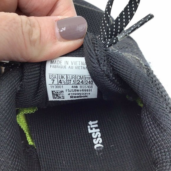 Reebok Crossfit Nano 6 Shoe. Womens Size 7 Black - Picture 6 of 7